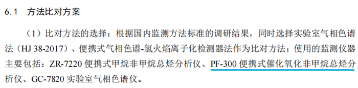 《固定污染源廢氣總烴、甲烷和非甲烷總烴的測定便攜式催化氧化-氫火焰離子化檢測器法》
